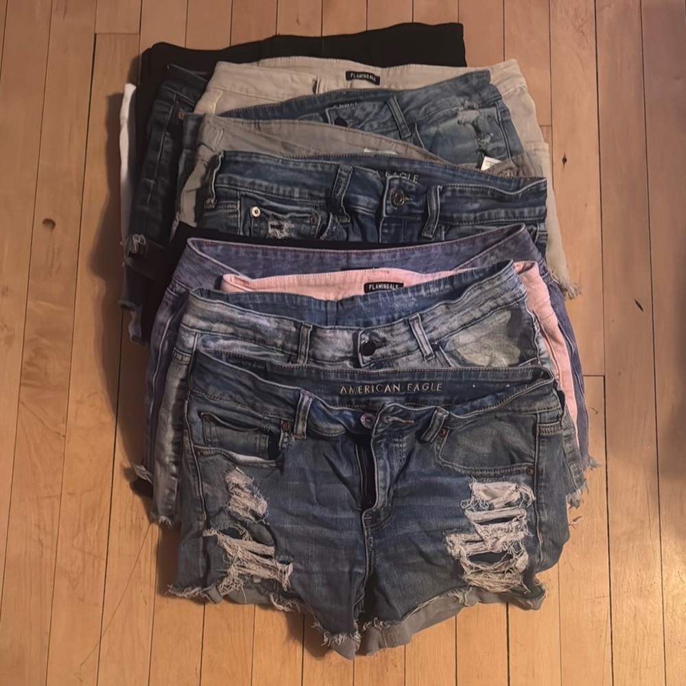 American Eagle Outfitters Women's Blue Denim Shorts